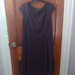 Purple Dress with Polka Dots